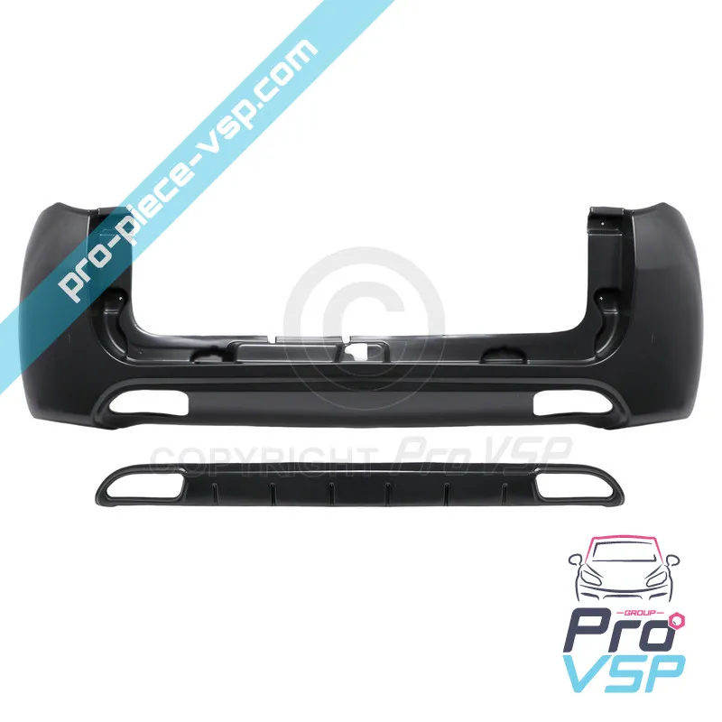 Abs plástico adaptável para o pára-choques traseiro para Aixam Crossline Crossover Sensation