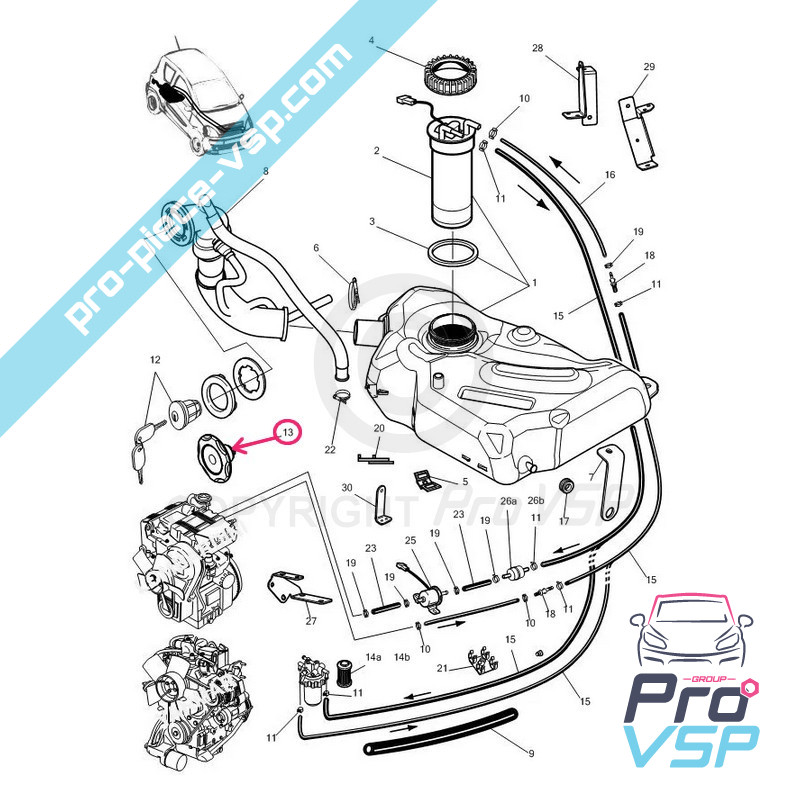 Tappo del carro