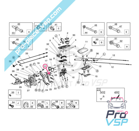 Acelerador pedal de primavera