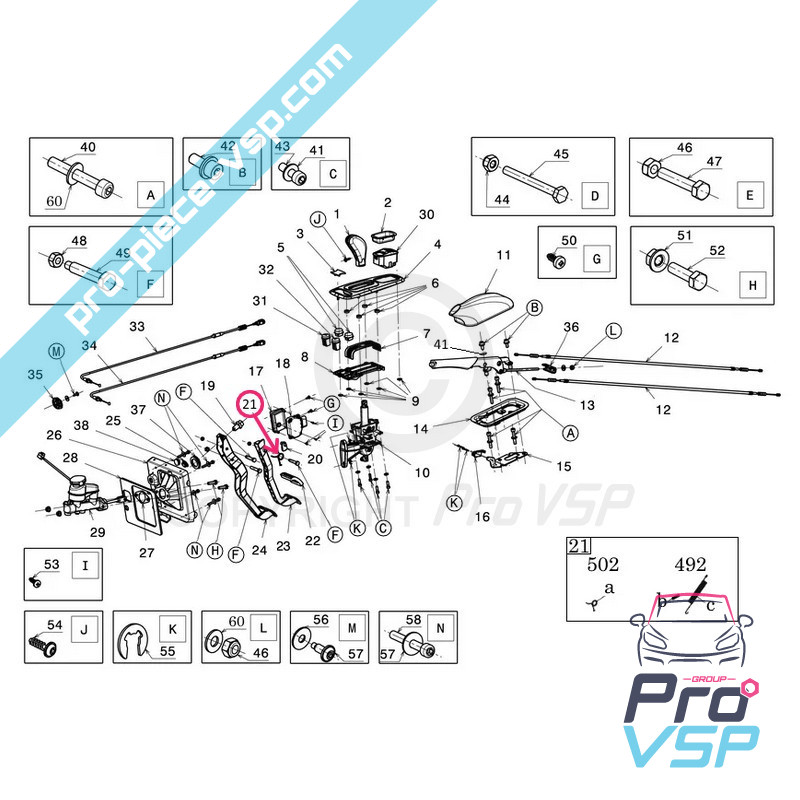 Acelerador pedal de primavera