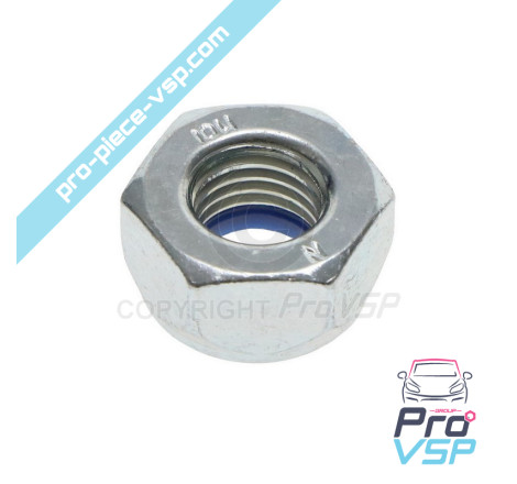 Rear hub axis nut