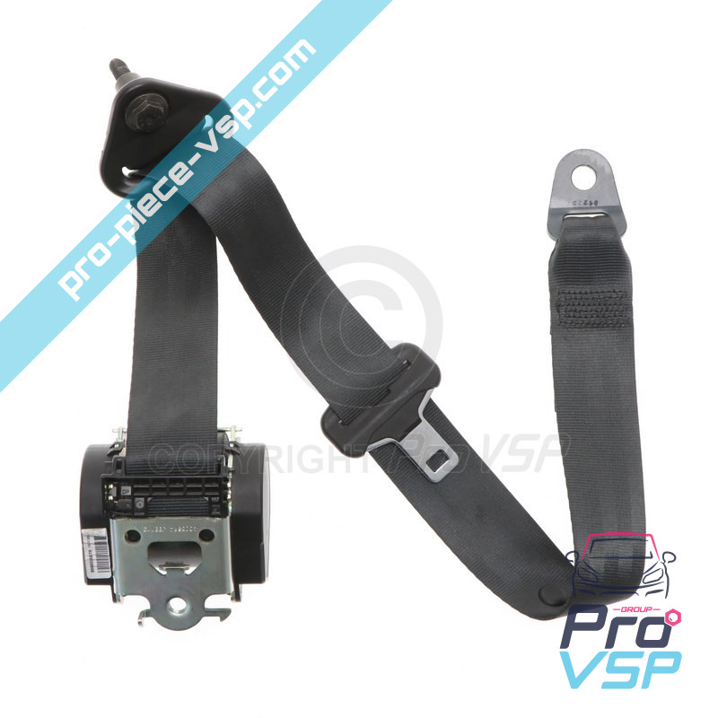 Left seat belt front