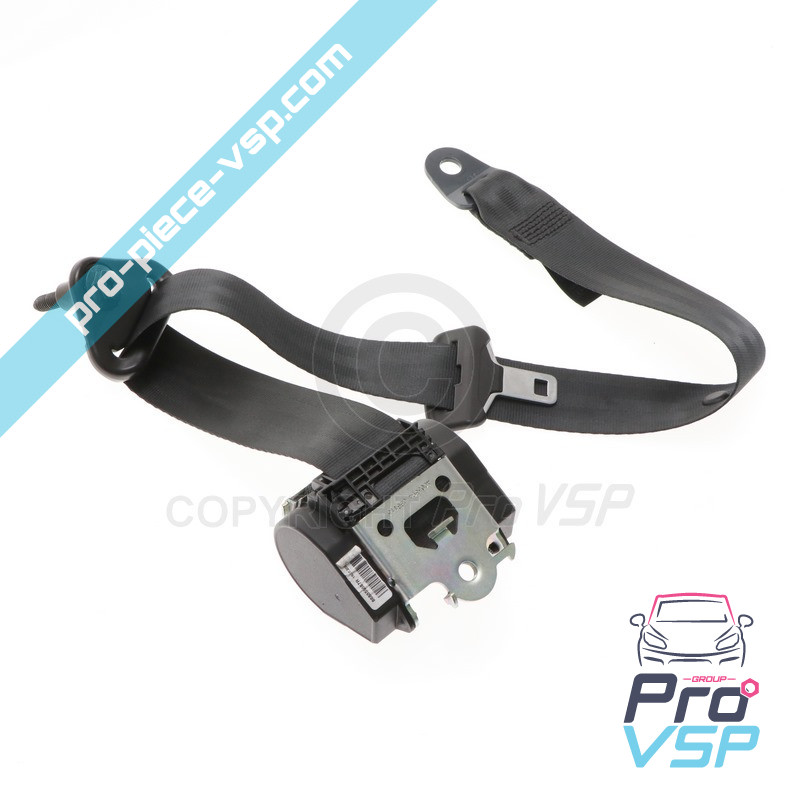 Left seat belt front