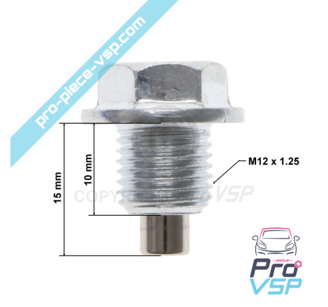 Magnetic drain plug