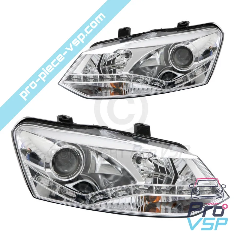 Headlights before tuning chrome background adaptable for Casalini