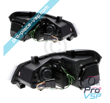 Faros antes de afinar la parte inferior del cromo