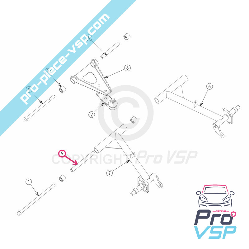 Rear triangle spacer