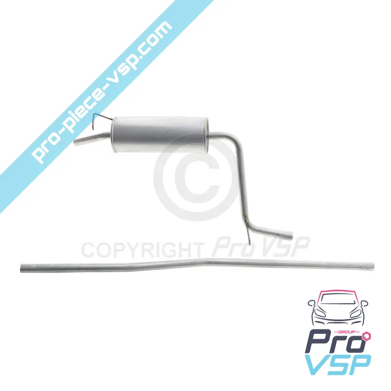 Échappement adaptable pour Microcar Mc2
