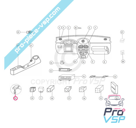 Central locking kit
