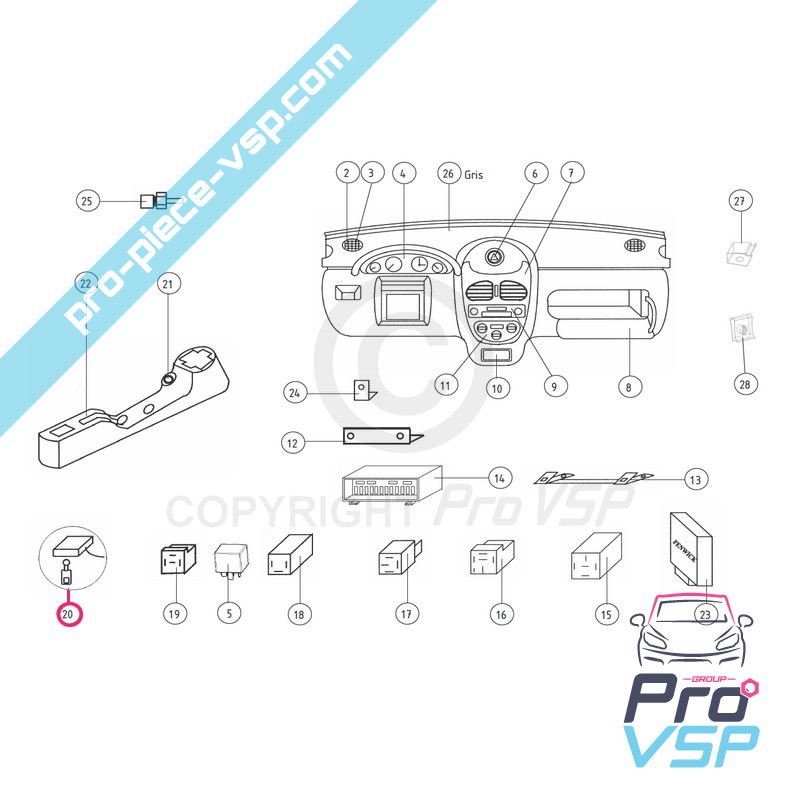 Central locking kit