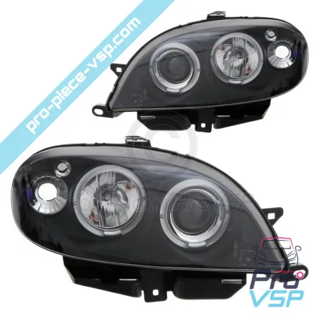 Faruri înainte de tuning angeleyes negru Microcar Virgo 3 , Ligier Xtoo 1 , 2, max, Jdm Albizia , Abaca , Bellier Divane , Opale