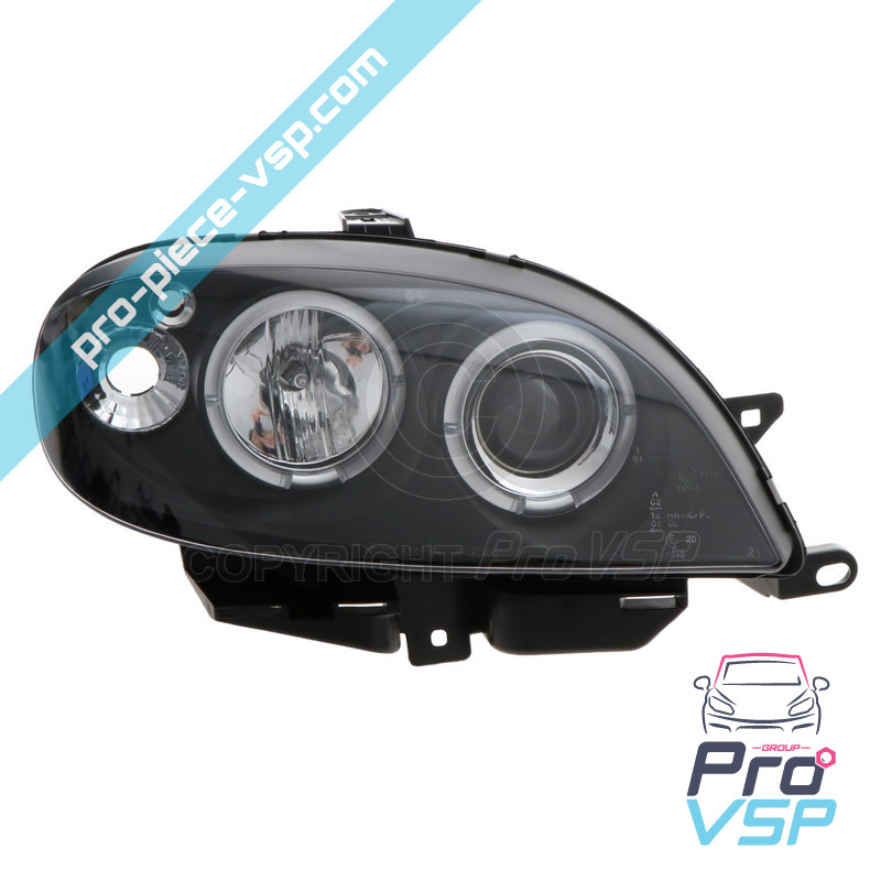 Headlights before Tuning Angeleyes Black