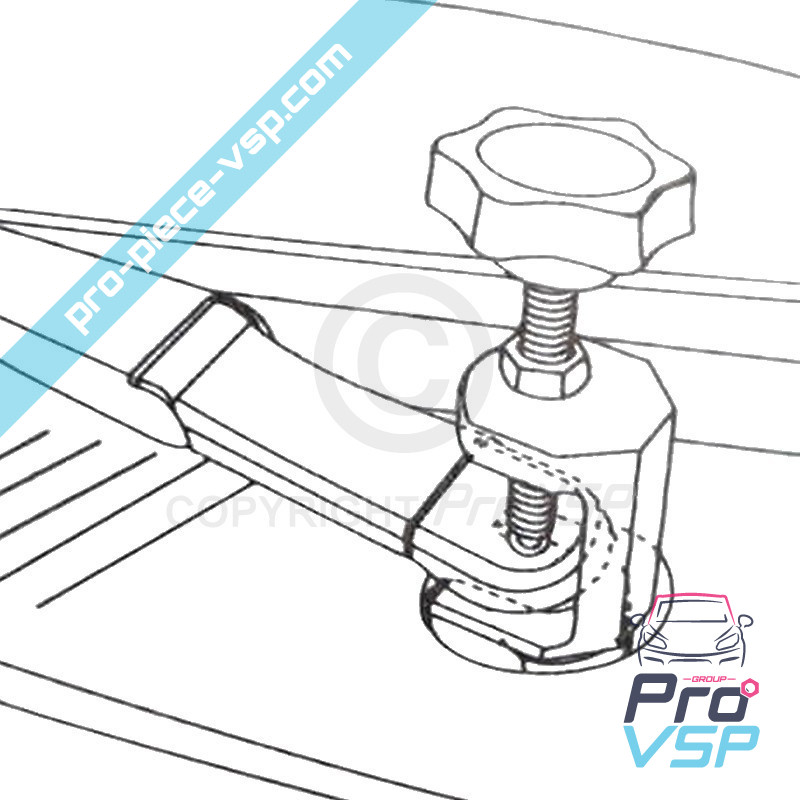 Extractor of wiper arm