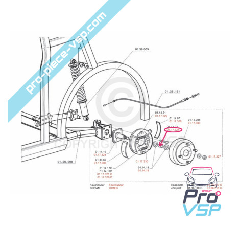 Rear bearing spacer
