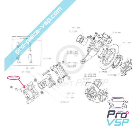Front brake caliper