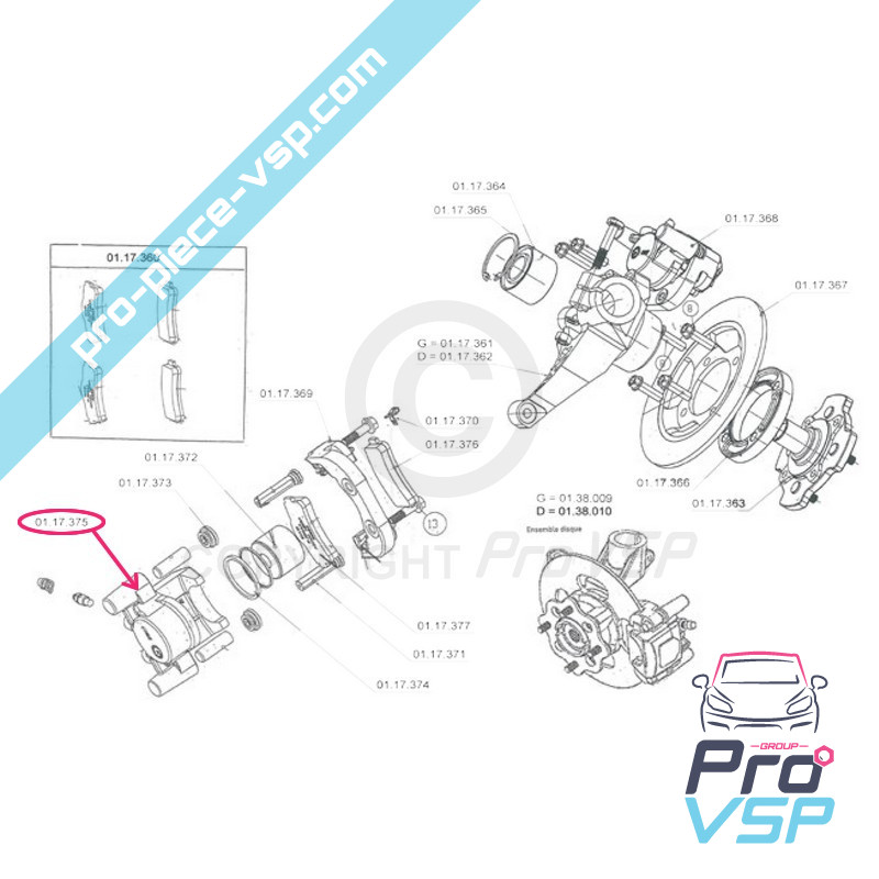 Front brake caliper