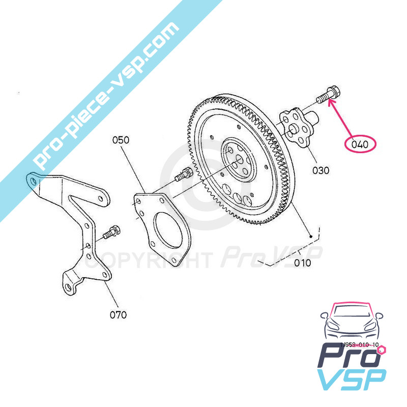 Motor steering wheel screw