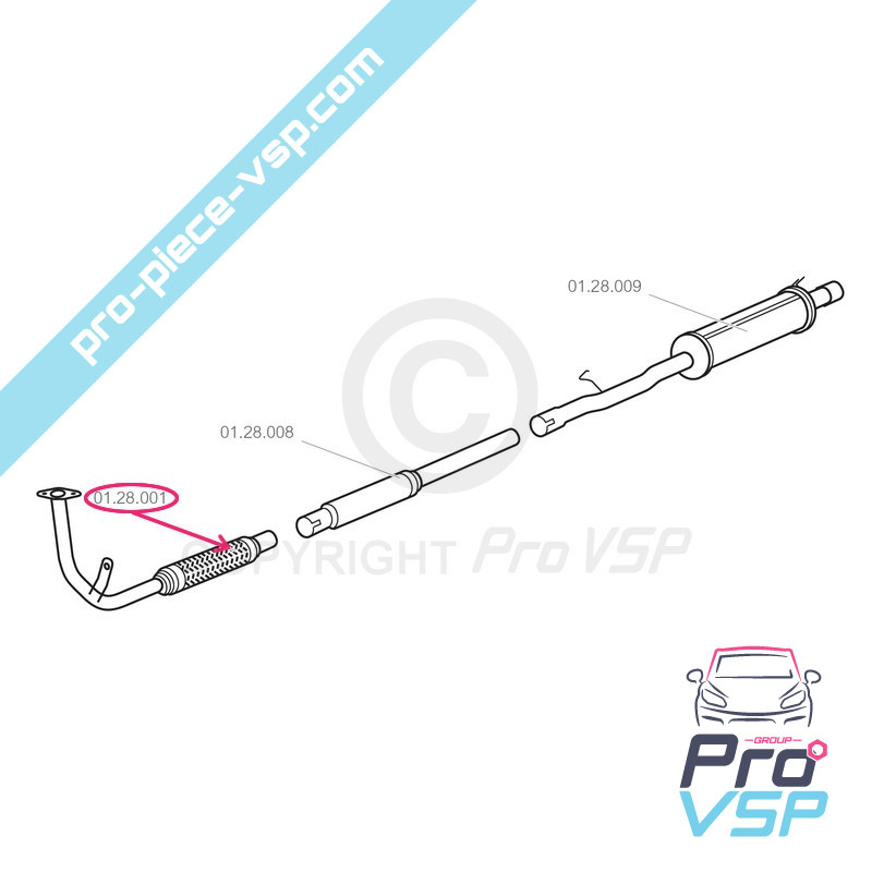 Exhaust manifold with flexible