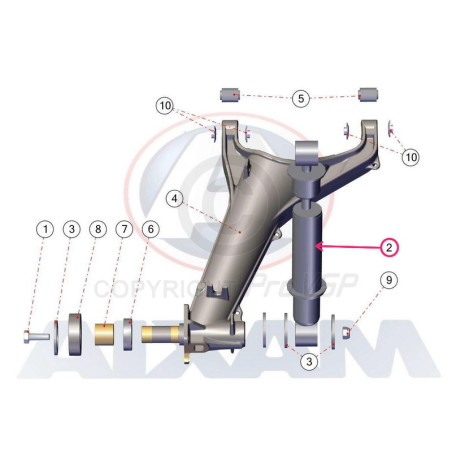 Rear shock absorber