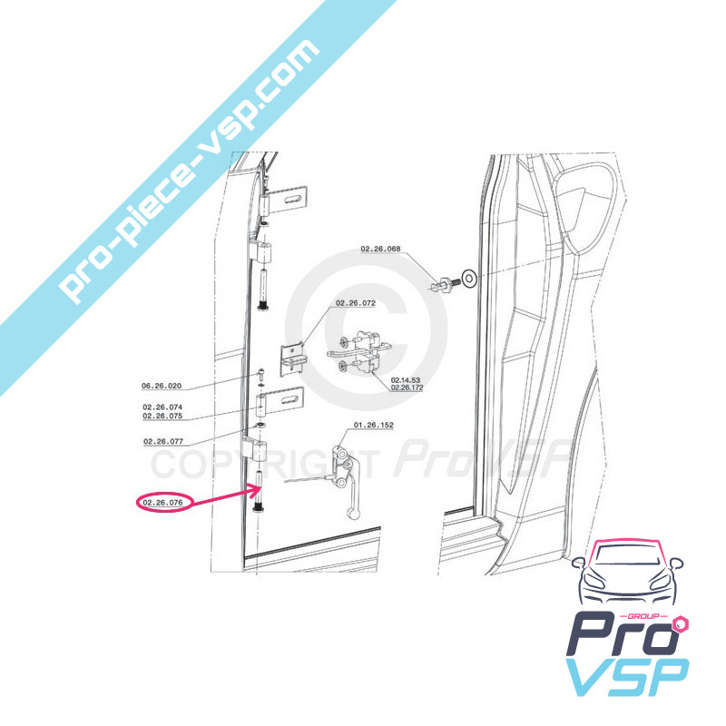 Hinge axle