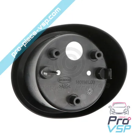 Black hubcap of upper left rear light for Microcar M8