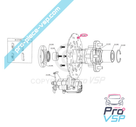 Right rear brake disc