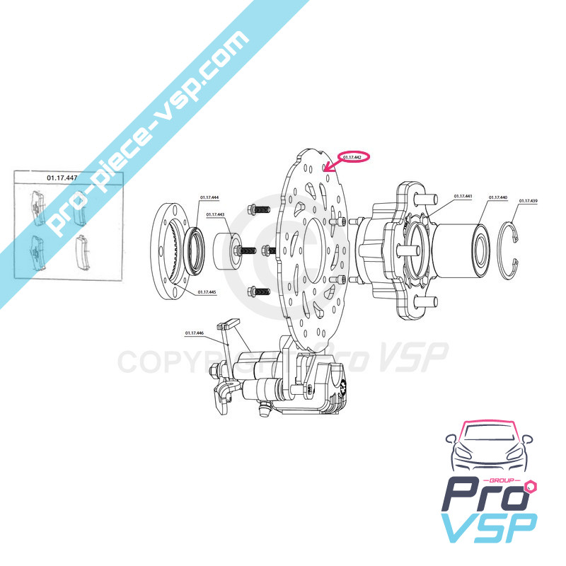 Right rear brake disc