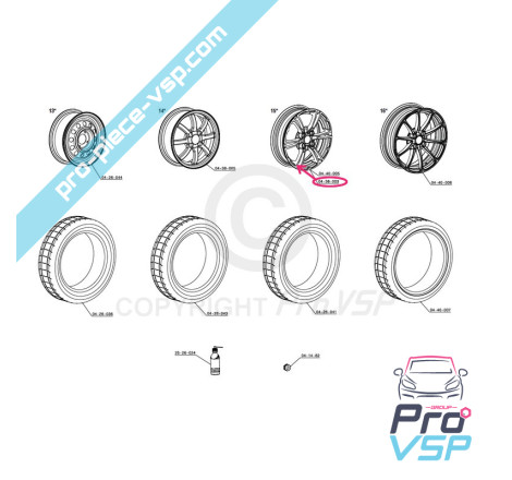 15 inches aluminum rim
