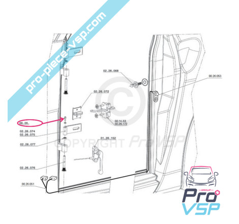 Hinge axle screw