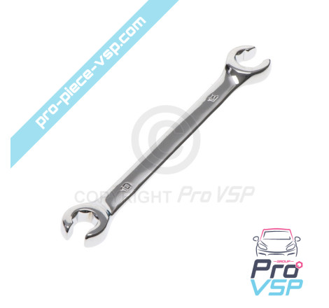 Flat key for brake pipe