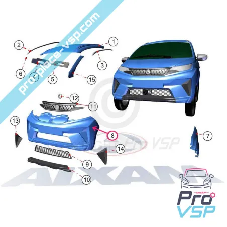 Parachoques delantero