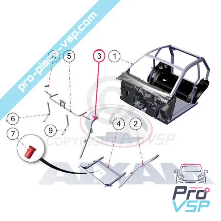 Strut suspensie dreapta