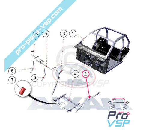 Left suspension leg