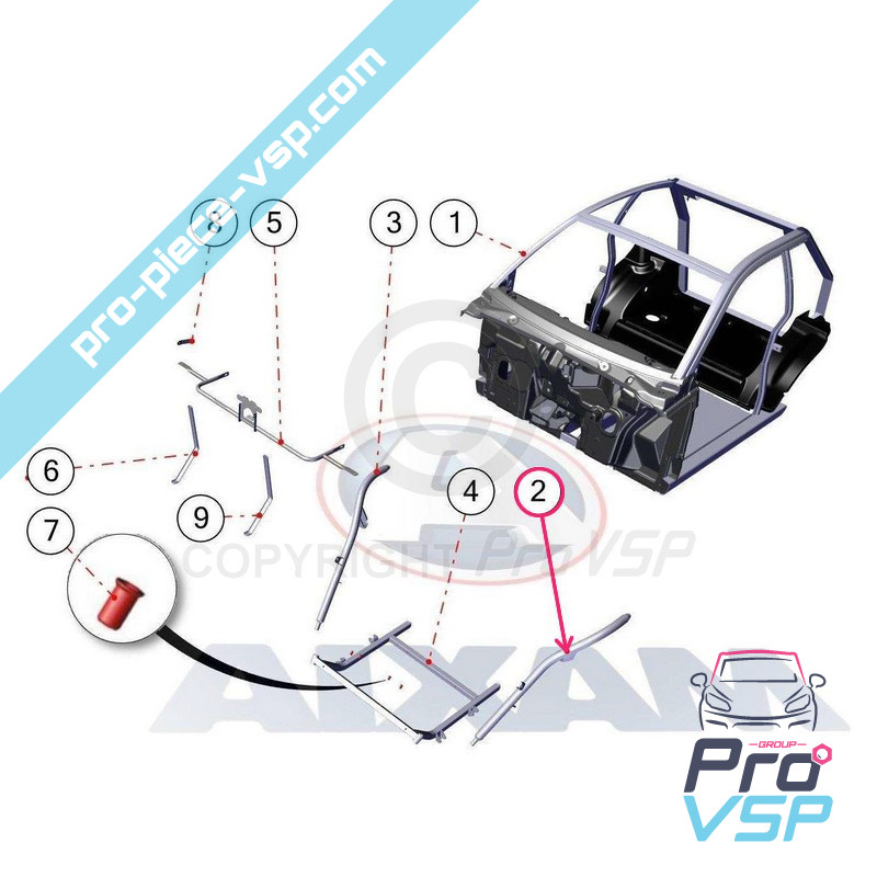 Left suspension leg