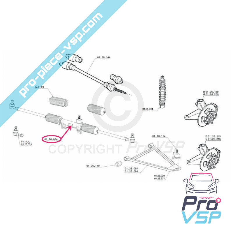 Steering rack