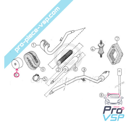 Exhaust spacer