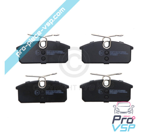 Pastilhas de freio traseiras adaptáveis para Renault Twizy