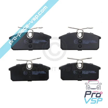 Pastilhas de freio traseiras adaptáveis para Renault Twizy