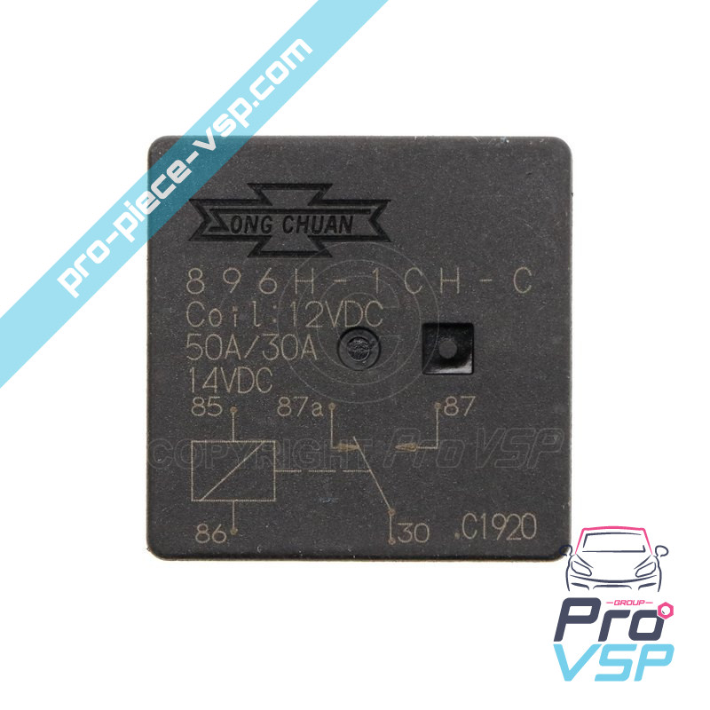 Relais 5 broches 12V - 50A / 30A
