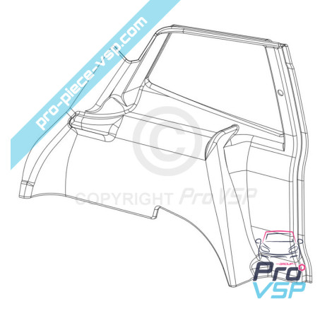 Left trunk trim