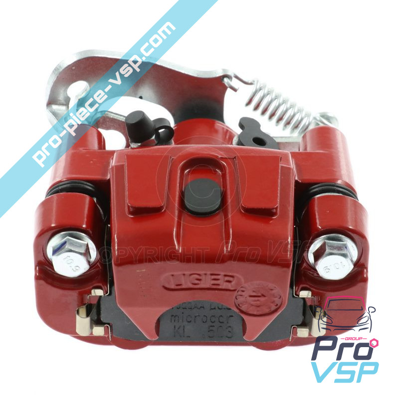 Red left brake brake caliper