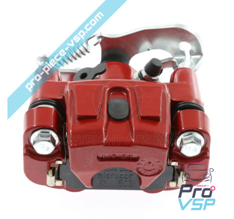Red right brake caliper