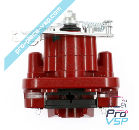 Red right brake caliper