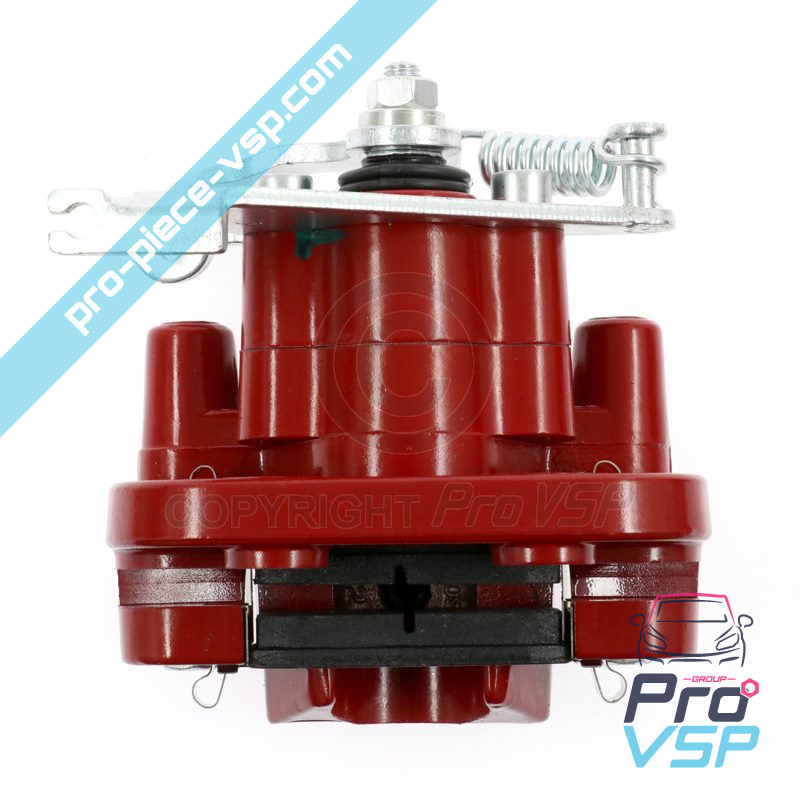 Red right brake caliper