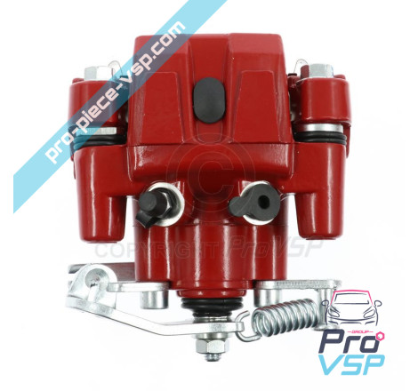 Red right brake caliper