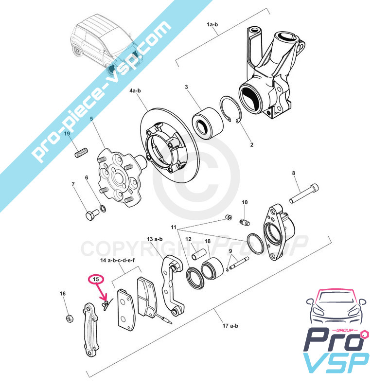 Brake pad clip