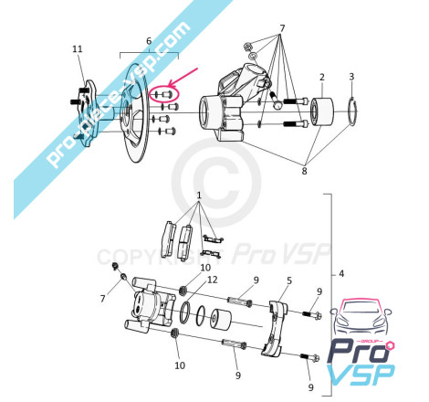 Brake disc fixing screw
