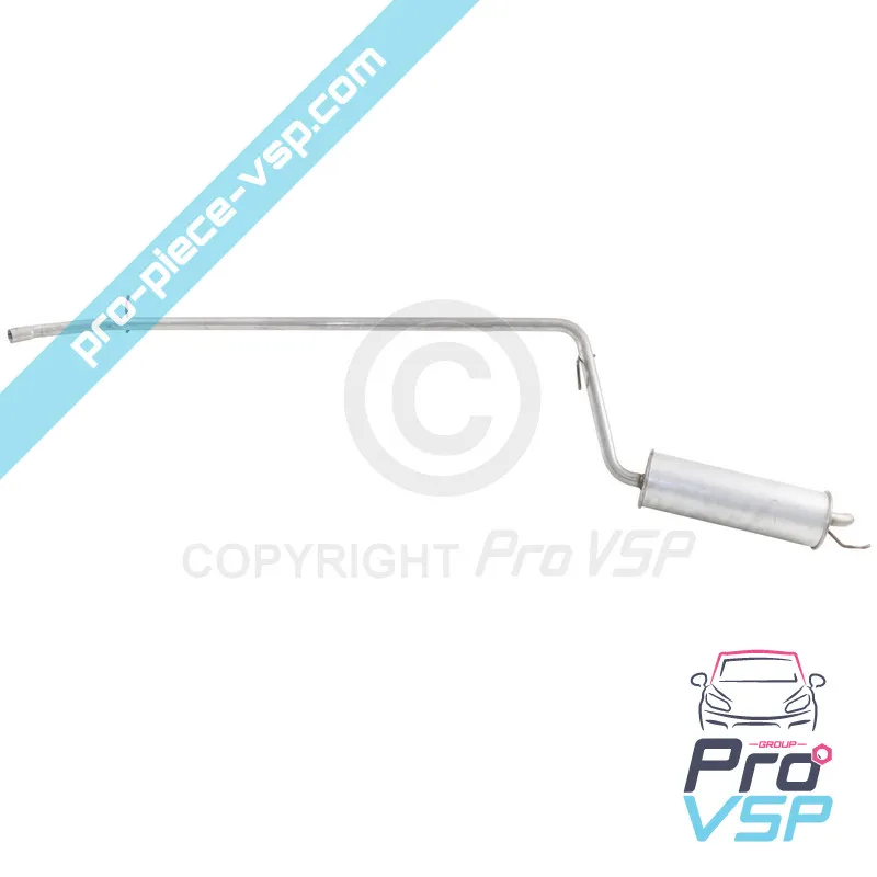 Rear silencer