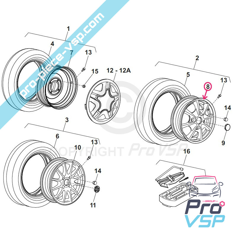 Alu rim 14 inches