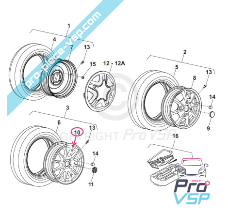 RIM DI ALLUMINIO DI 15 POLLICI